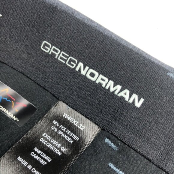 LIKE NEW PREMIUM GREG NORMAN GRAY SPORTS SLACKS 40x32 - Picture 2 of 12